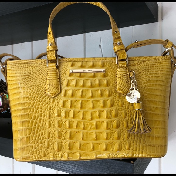 SOLD!!! NWT Brahmin Mini Asher in Saffron - Picture 2 of 7